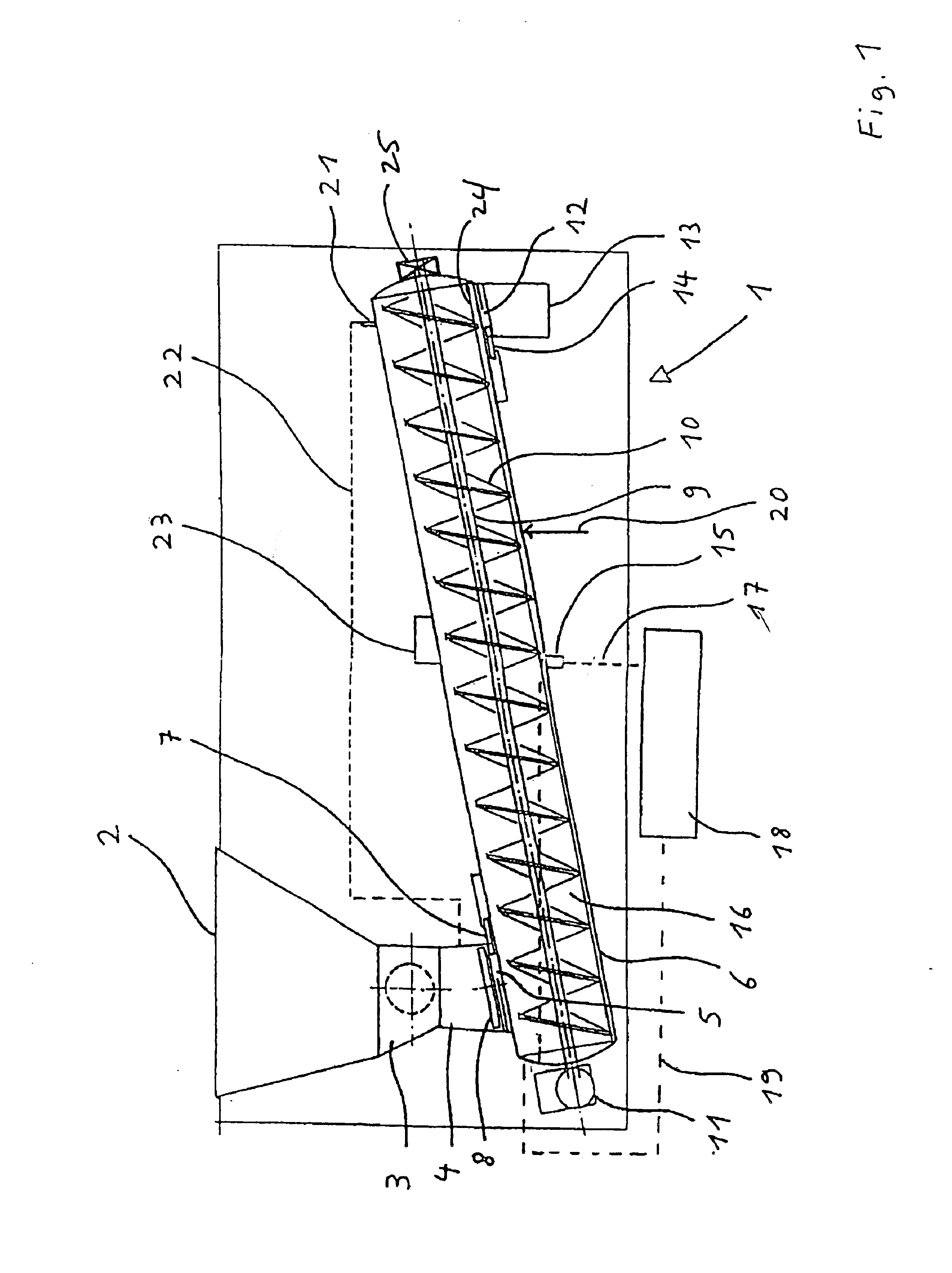 Method and device for treating contaminated materials
