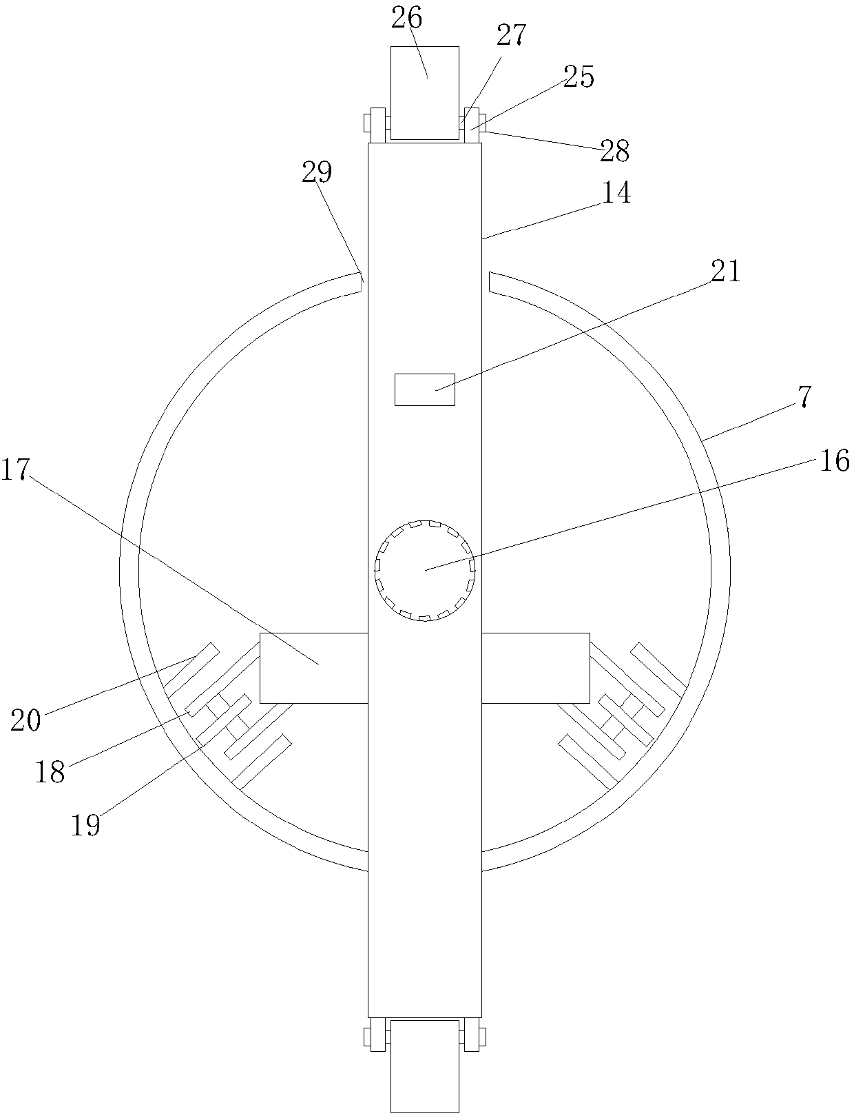 A steel strip unwinding device that can adjust the width according to the diameter of the steel strip