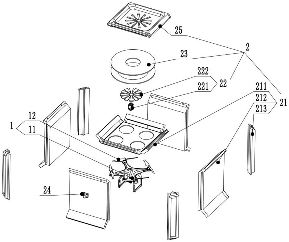 A dust removal drone and dust removal method