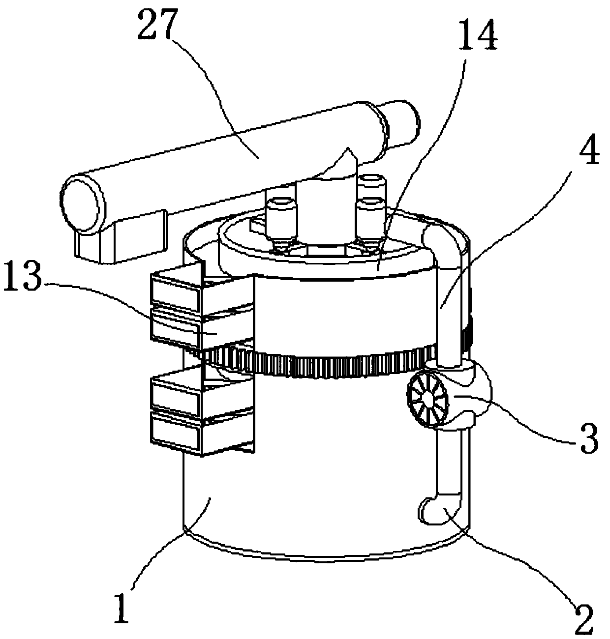 Device for separating microplastics from soil