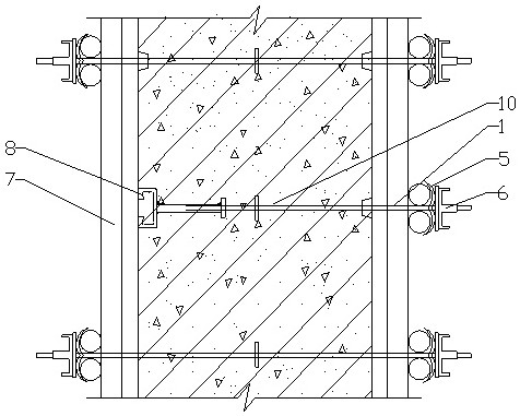 A side pre-embedded installation method of C-type Hafen groove for concrete structure