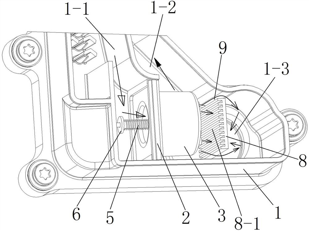 Oil-gas separation device for internal combustion engine