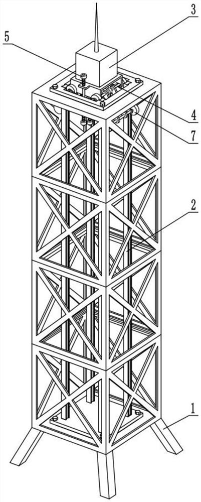 A 5g signal enhancement signal tower