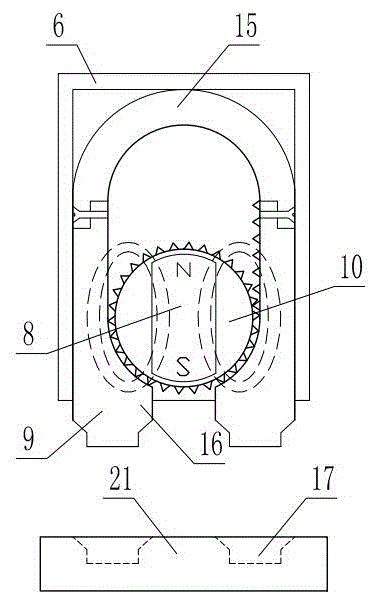 Switch cabinet valve opening and locking device