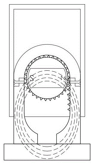 Switch cabinet valve opening and locking device