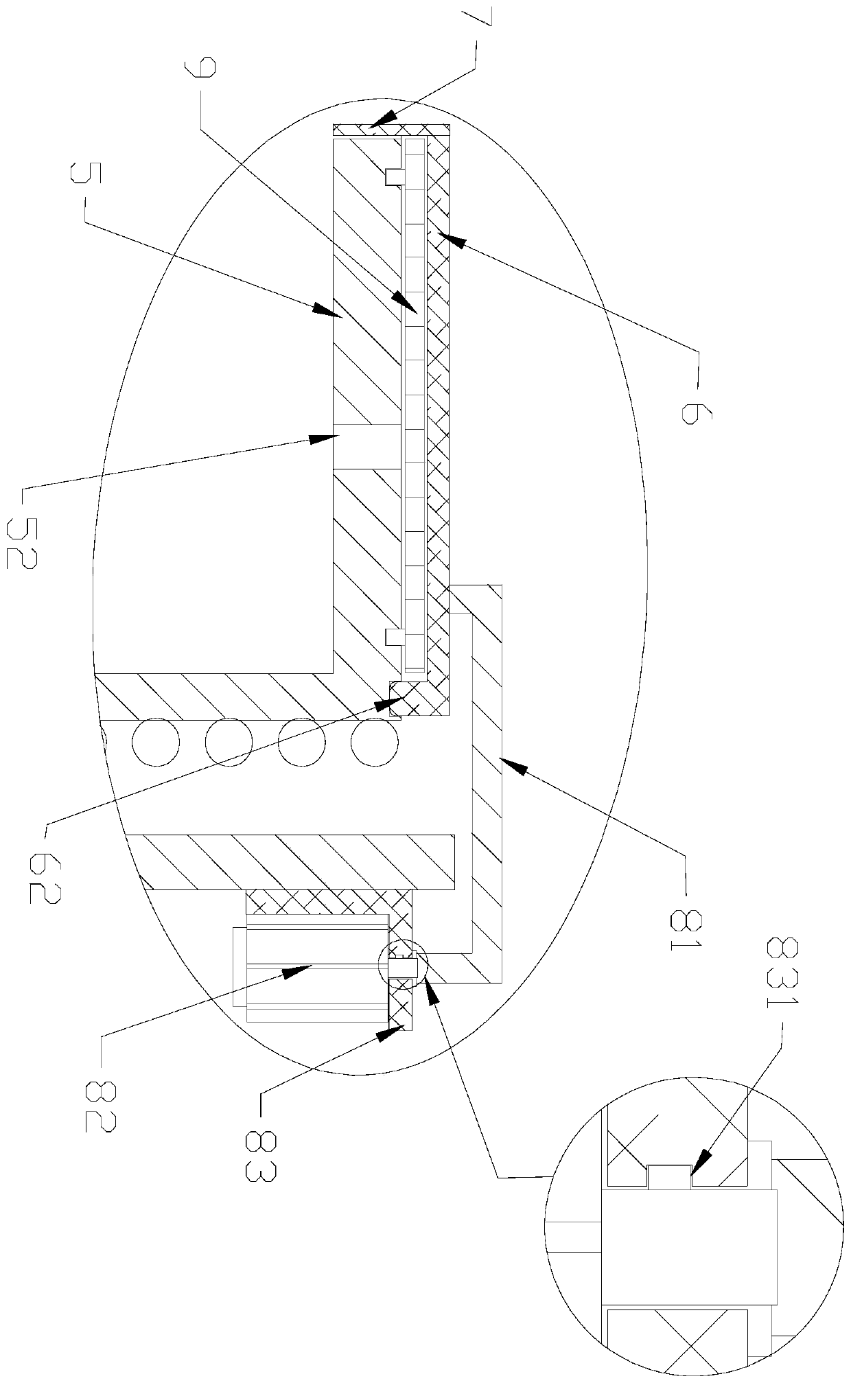 Efficient nanometer vacuum evaporation source