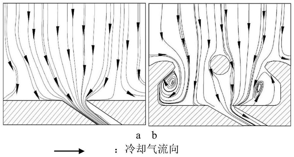 Turbine blade bent branch net type cooling structure