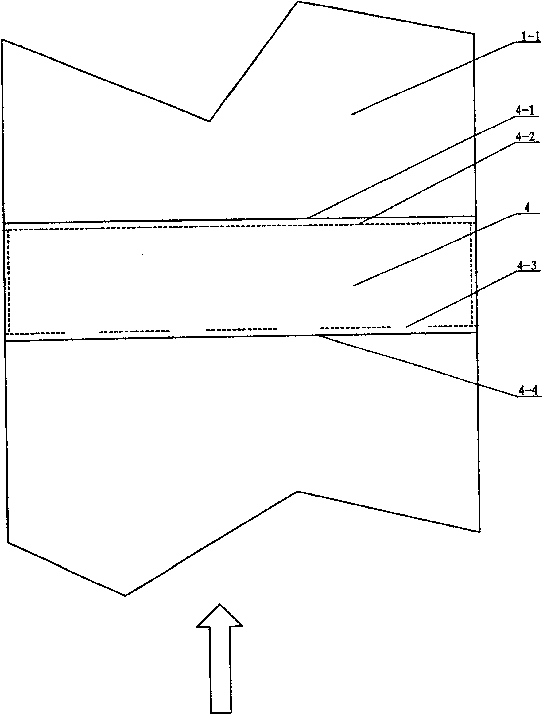 Subway tunnel air-bag type soft blowing pipe