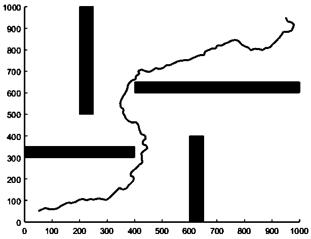 Route planning method based on triangular inner center guided RRT algorithm