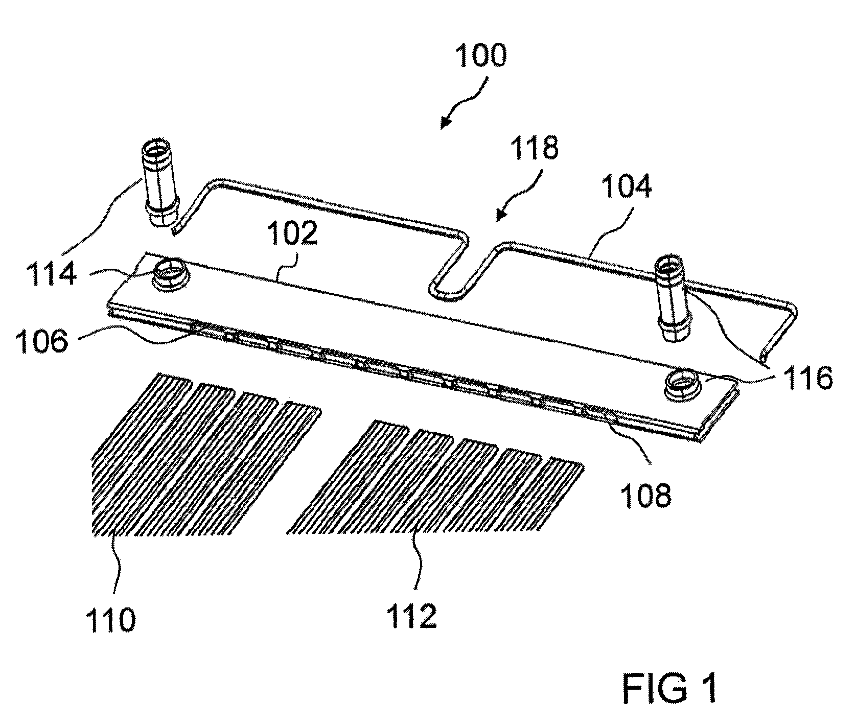 Accumulator for a cooling fluid and heat exchanger