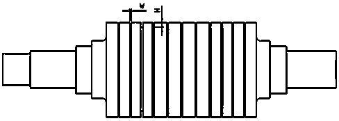 A processing method of corrugated roller suction groove and its manufacturing method