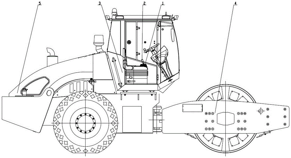 An anti-bounce control system and control method for a vibratory road roller