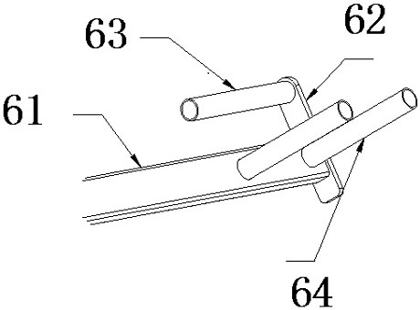 Corner pressing device for sanitation brush