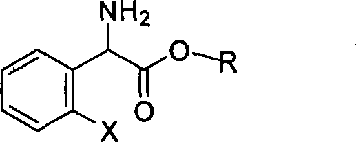 Method for splitting S-(+)-o-chlorobenzene glycine methyl ester