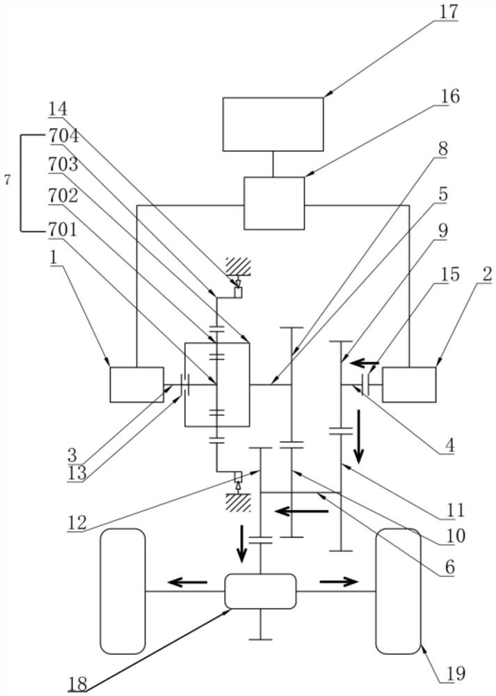 Dual-motor driving system and application