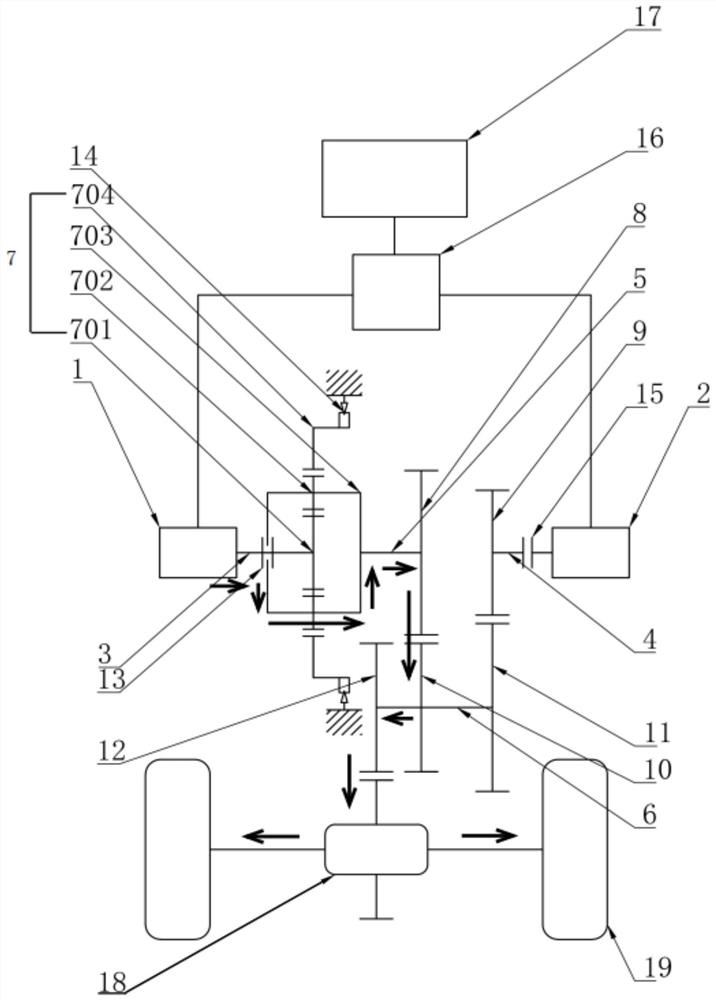 Dual-motor driving system and application