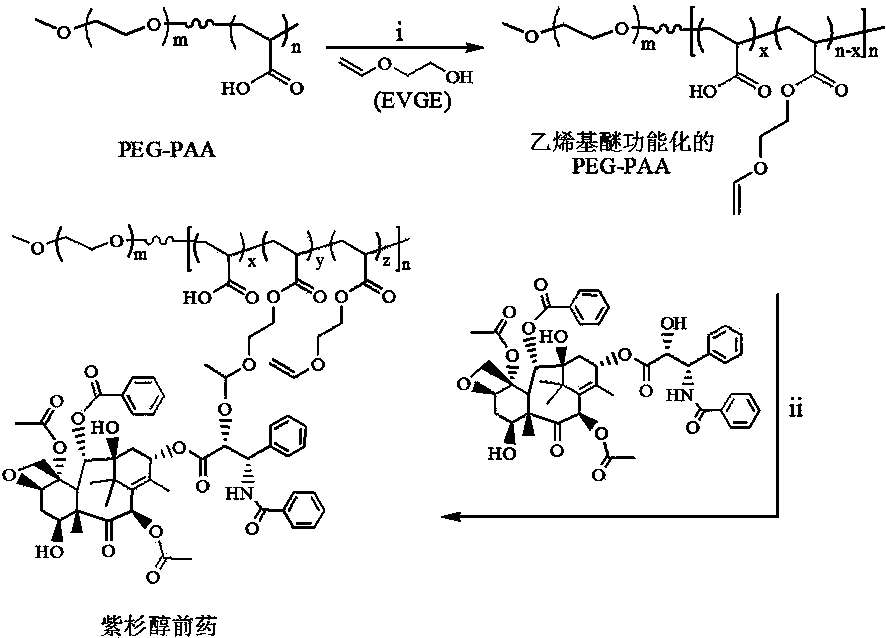 Acid sensitive polymer prodrug, nanoparticles of prodrug and application of nanoparticles