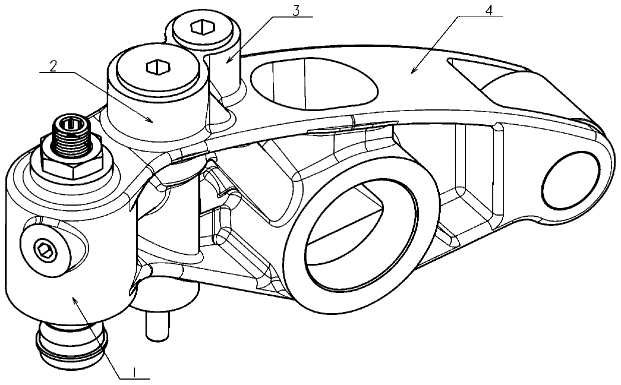 Reset slide valve type rocker arm mechanism for engine braking and braking method thereof