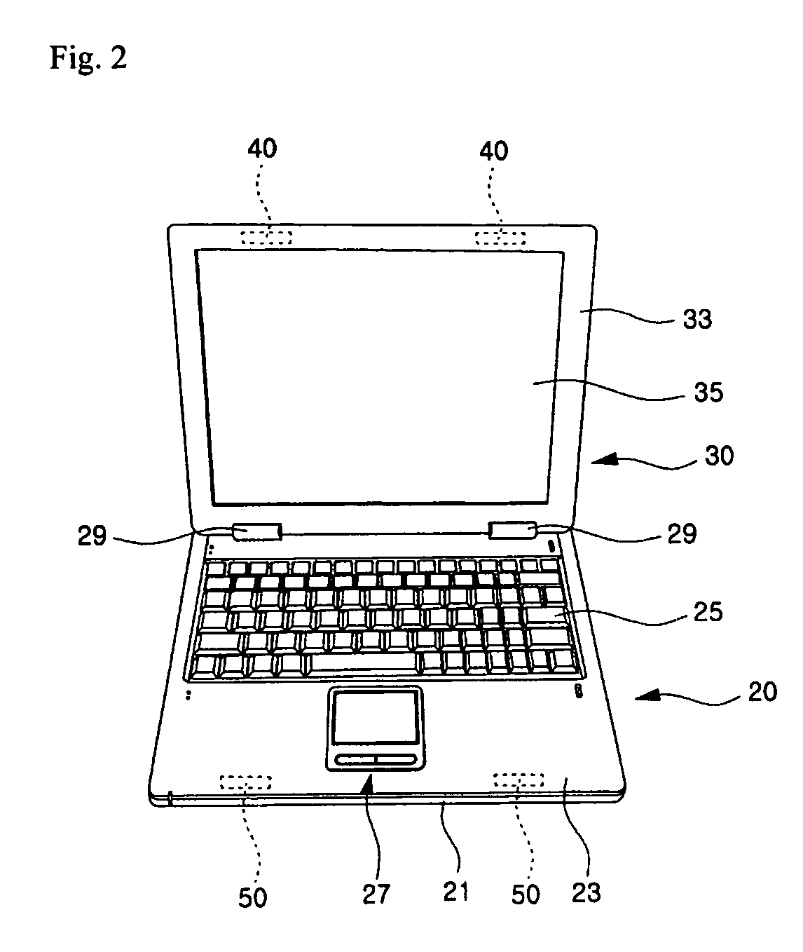 Latch device in portable computer