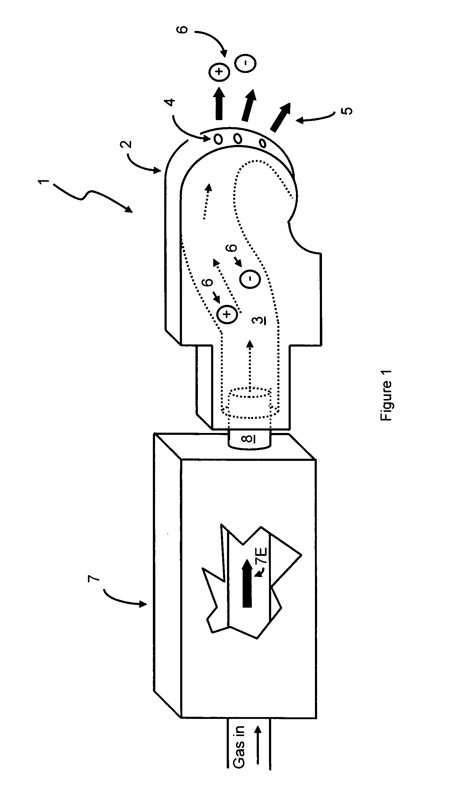 Covering wide areas with ionized gas streams