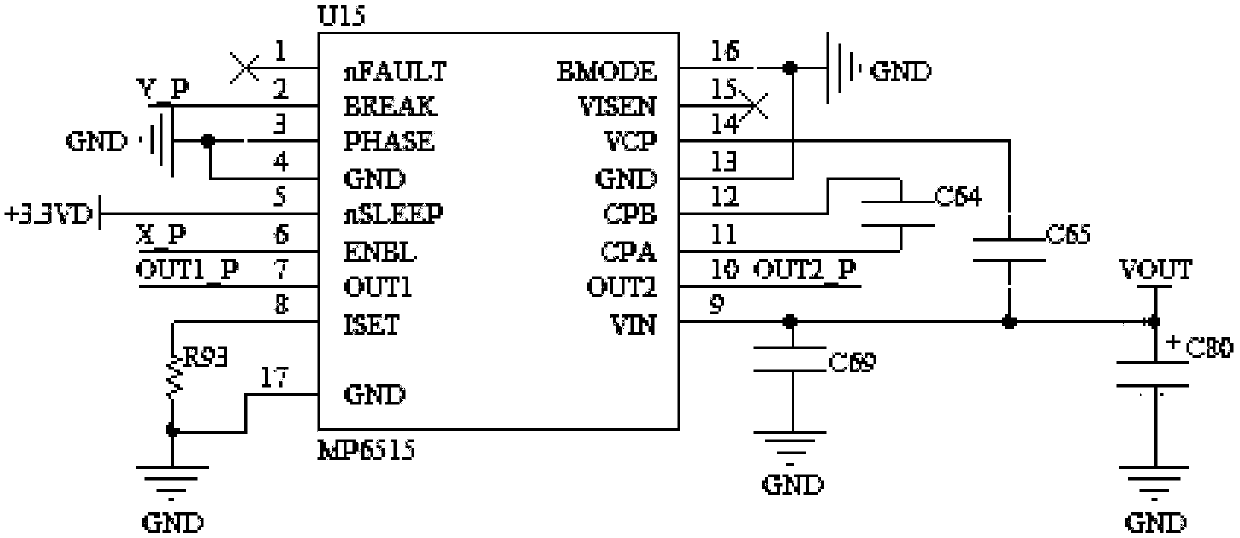 Paper cutting circuit and working method for portable label printer