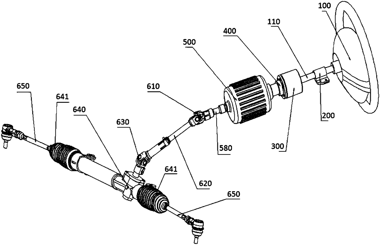 A nested dual-rotor steering motor multi-mode steering system and control method