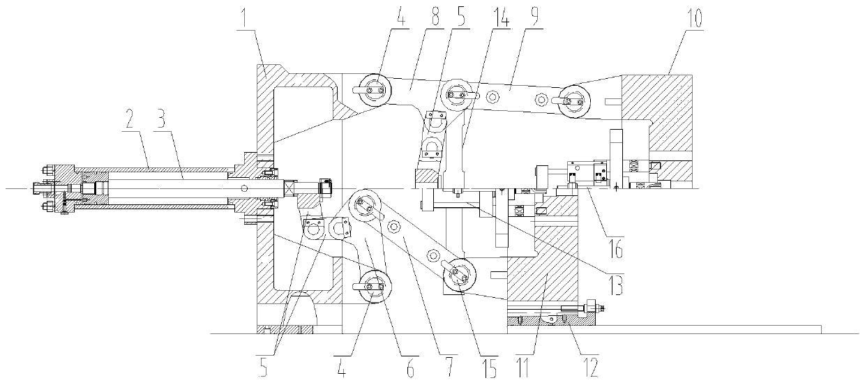 Rapid mold opening and closing expansion system