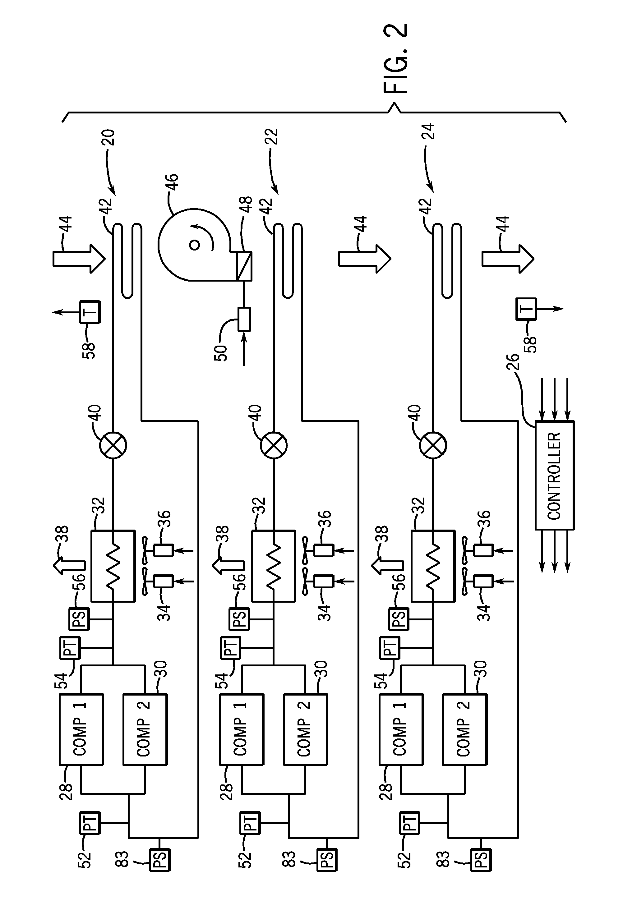 Parked aircraft climate control system and method