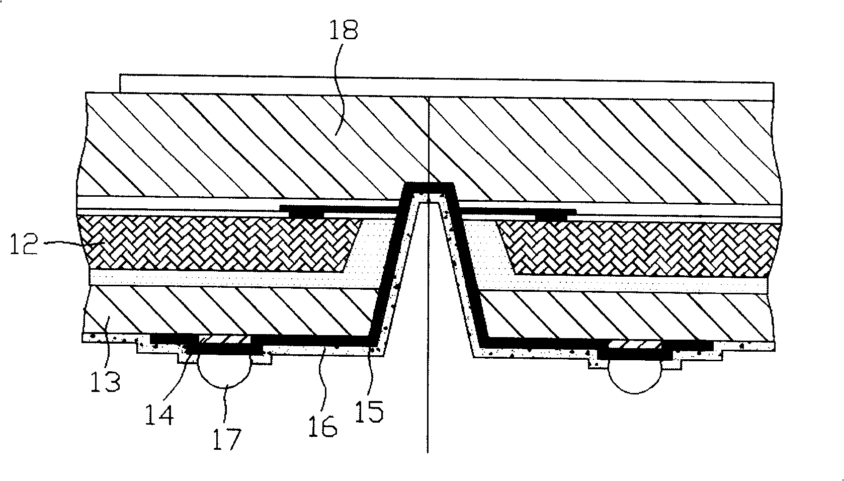 Conductive layer structure for chip encapsulation module and its making method