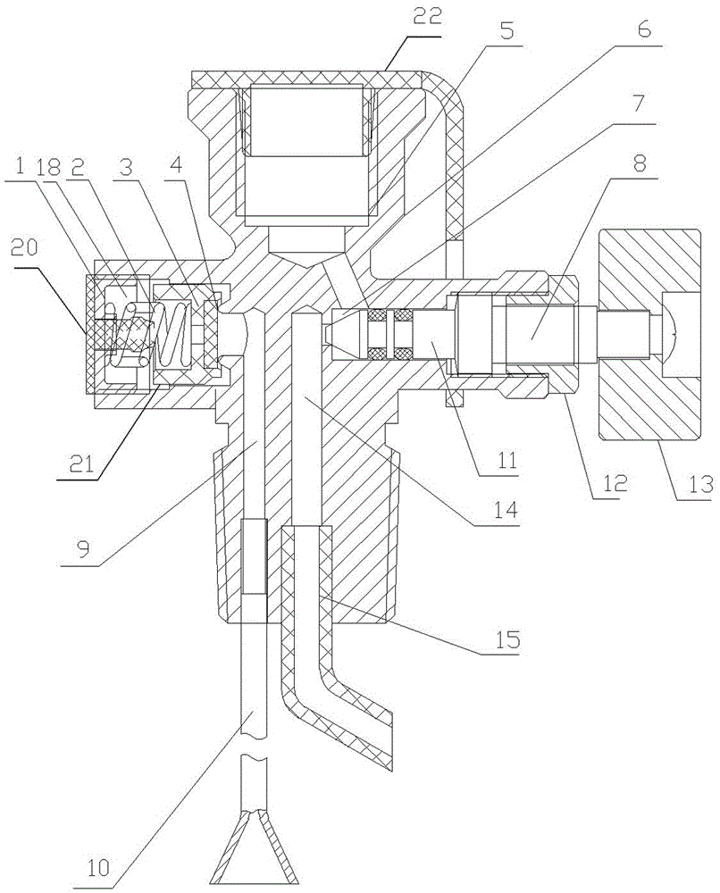 A gas bottle valve