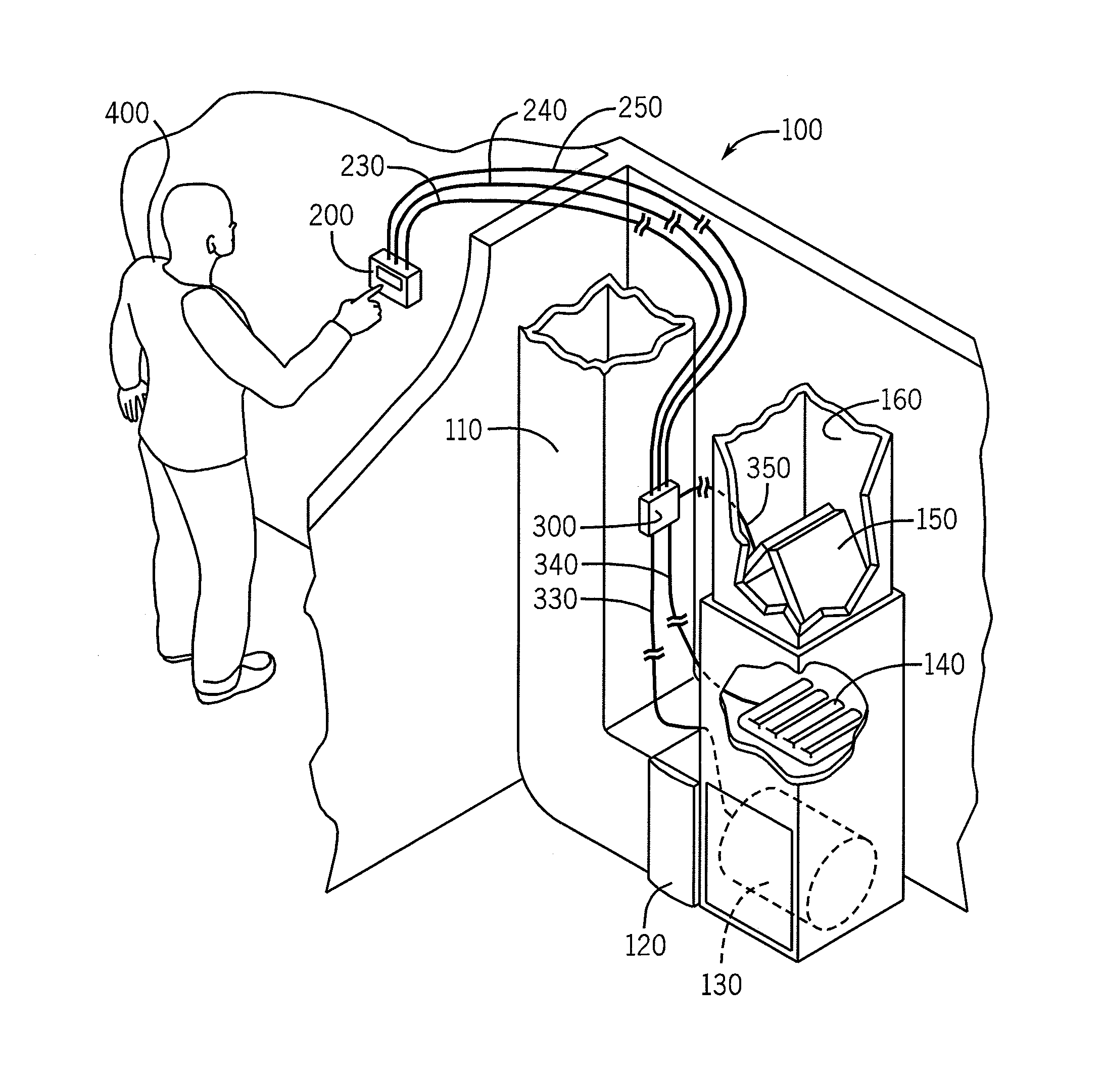 System and method for operation of an HVAC system to adjust ambient air temperature