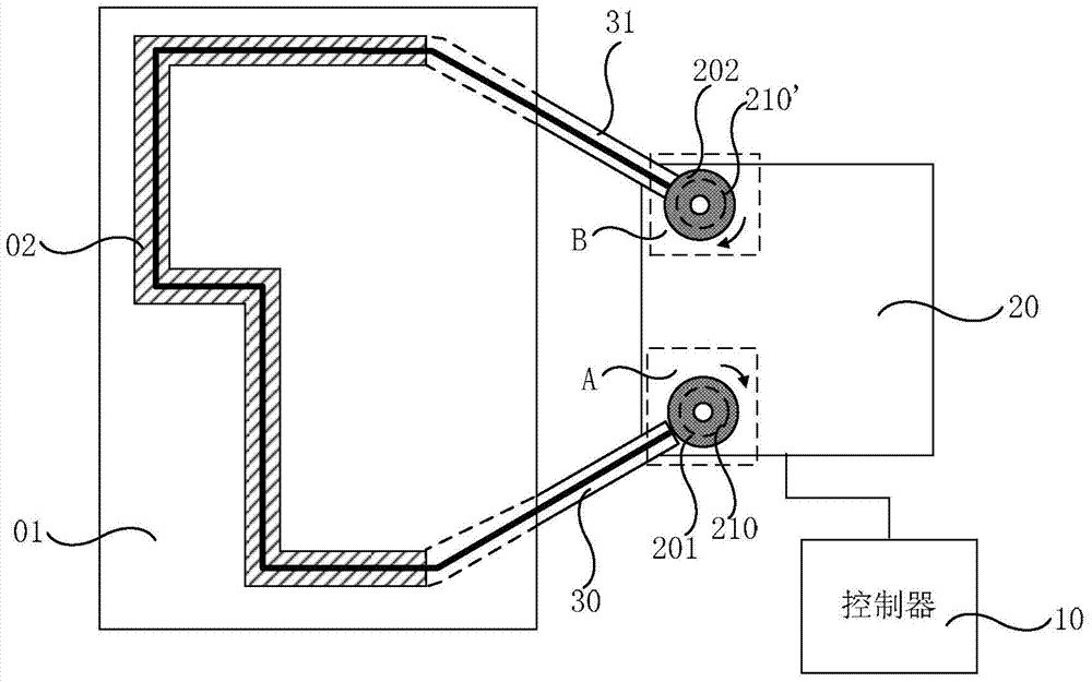 Chamber cleaning device and control method thereof