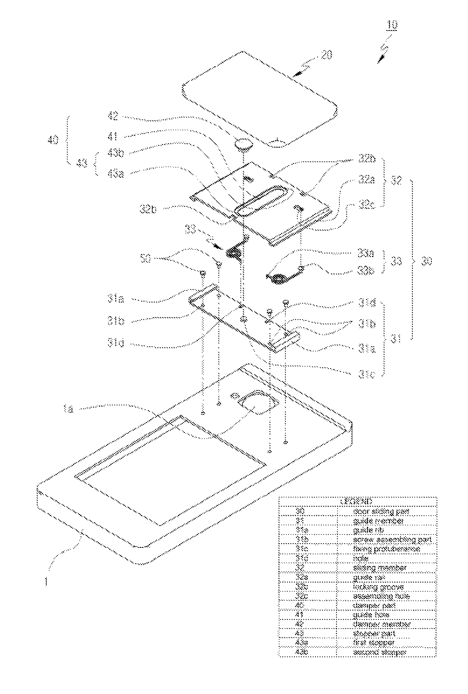 Camera door opening and shutting apparatus for portable communication device