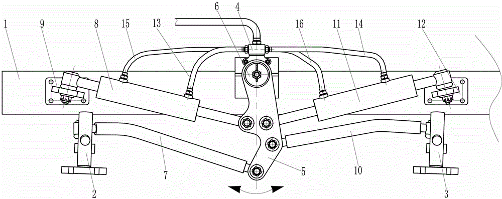 Full hydraulic steering system of passenger step with double front axles