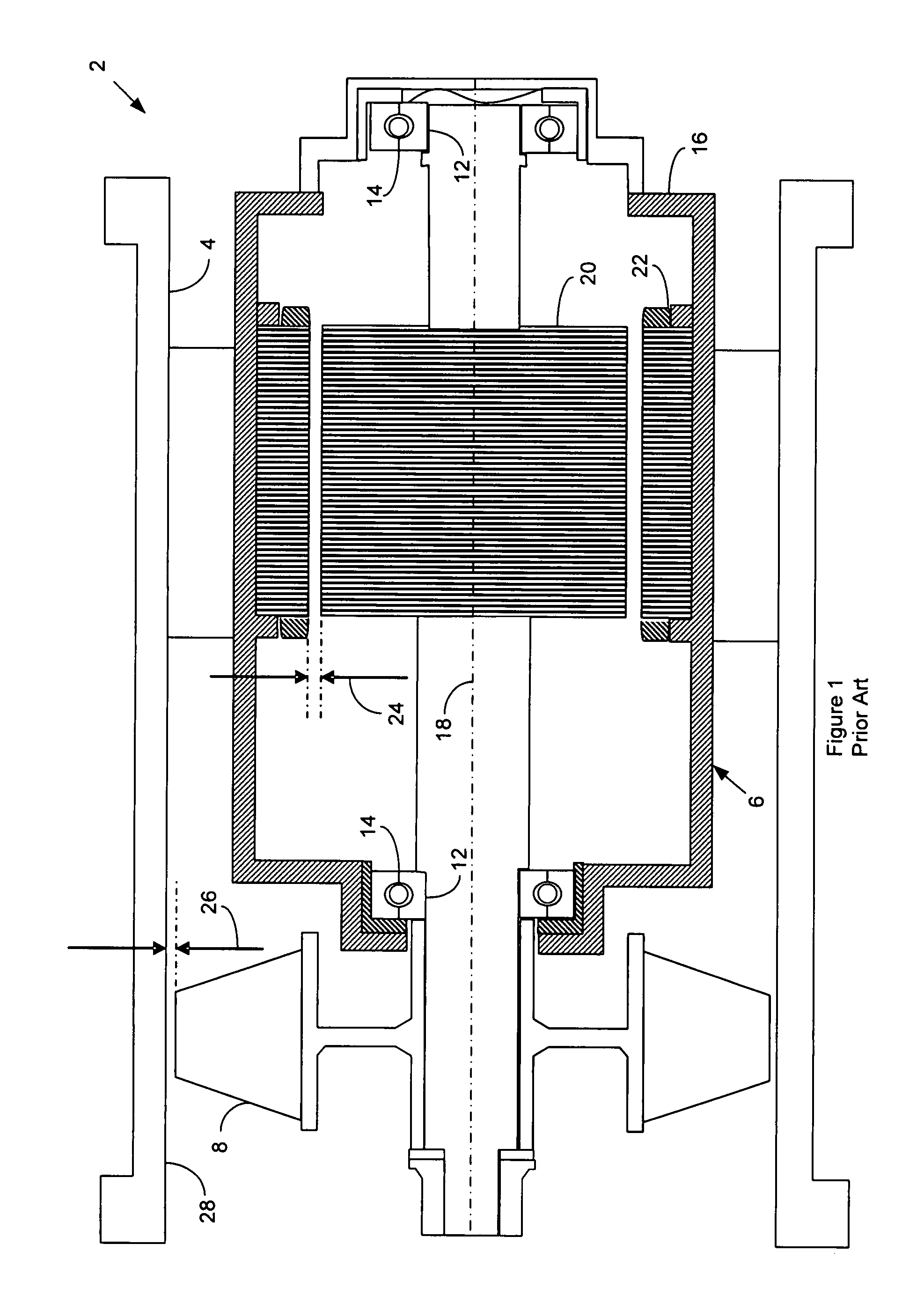 Auxiliary rotary bearing system