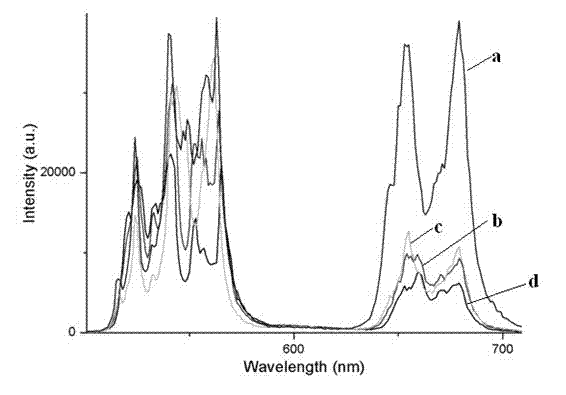 Luminescent zirconium-oxide-based rare earth up-conversion luminescent film material and preparation method thereof