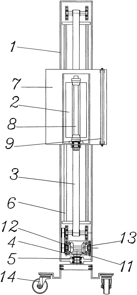 Convenient type thin film winding mechanism