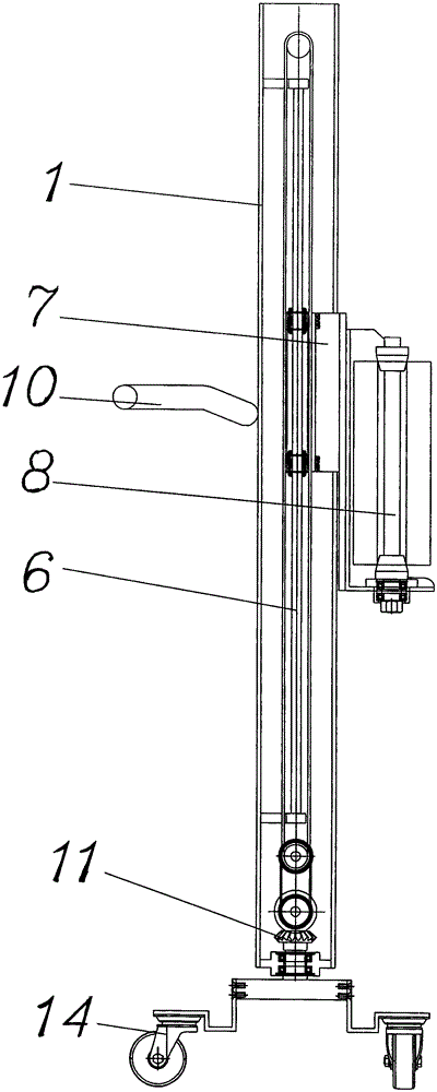Convenient type thin film winding mechanism