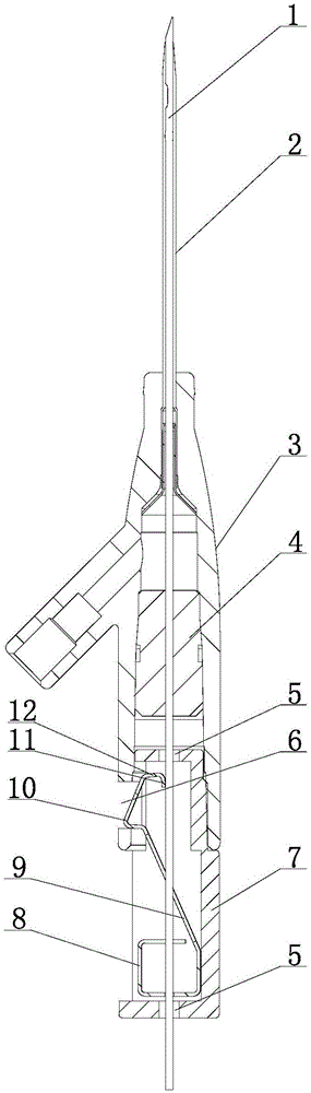 Device with needling prevention function