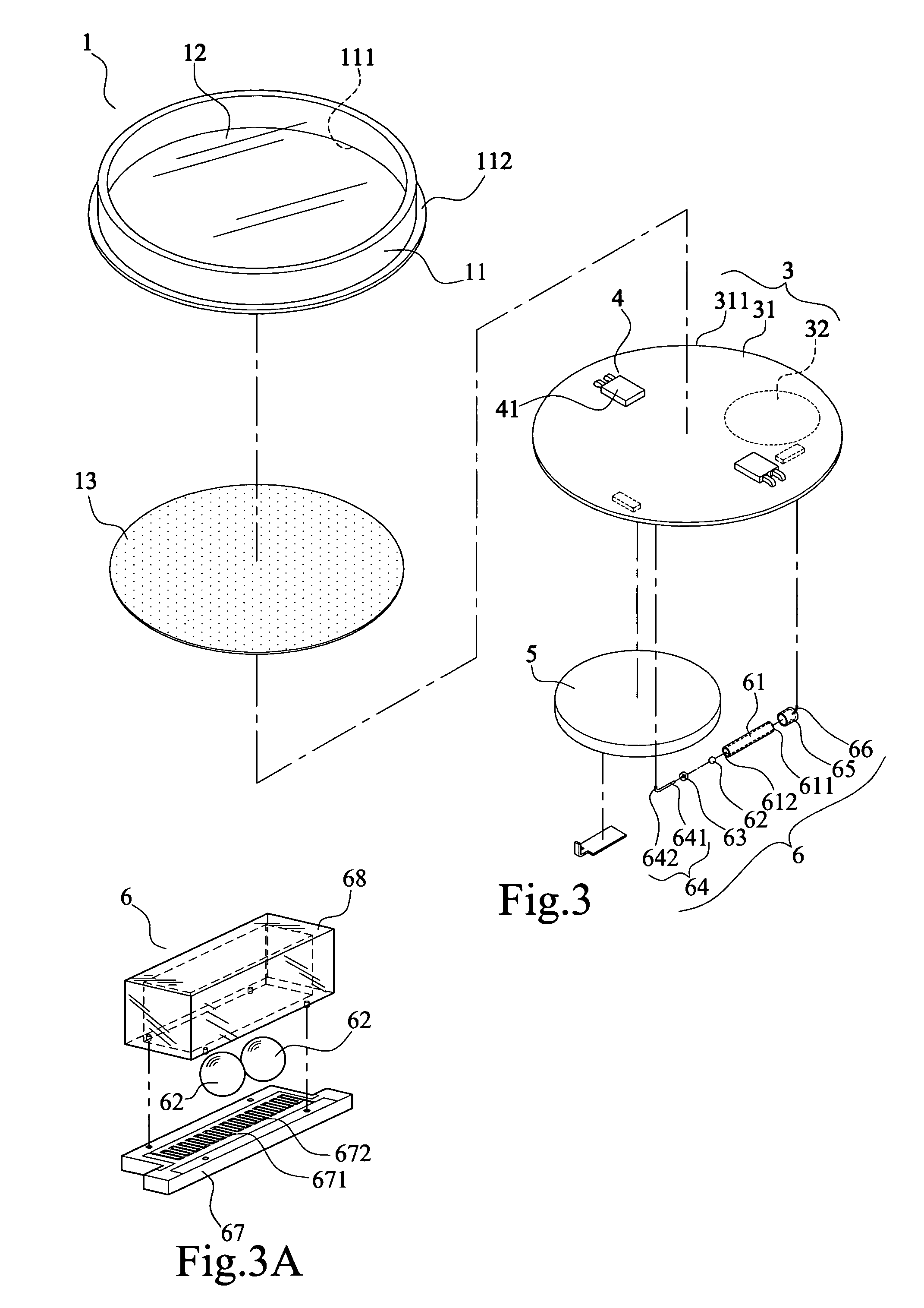 Vibrating and twinkling LED backlighting device