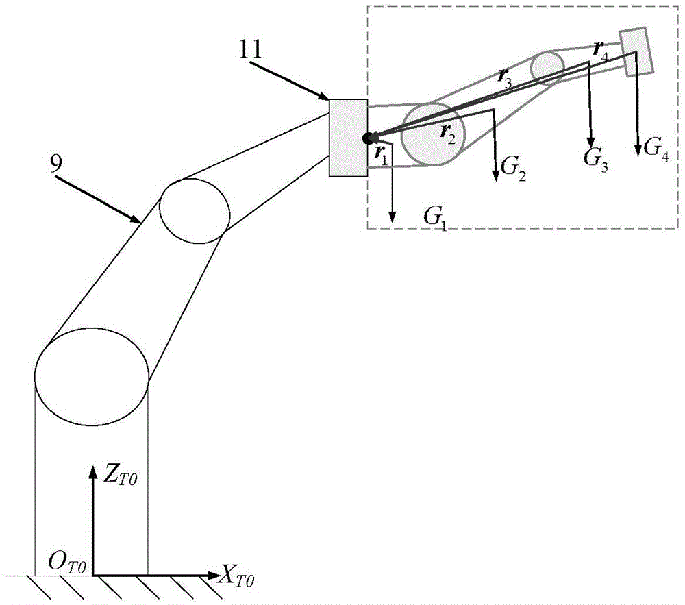 Device and method for simulating space mechanical arm to capture ground three-dimensional space microgravity of target satellite