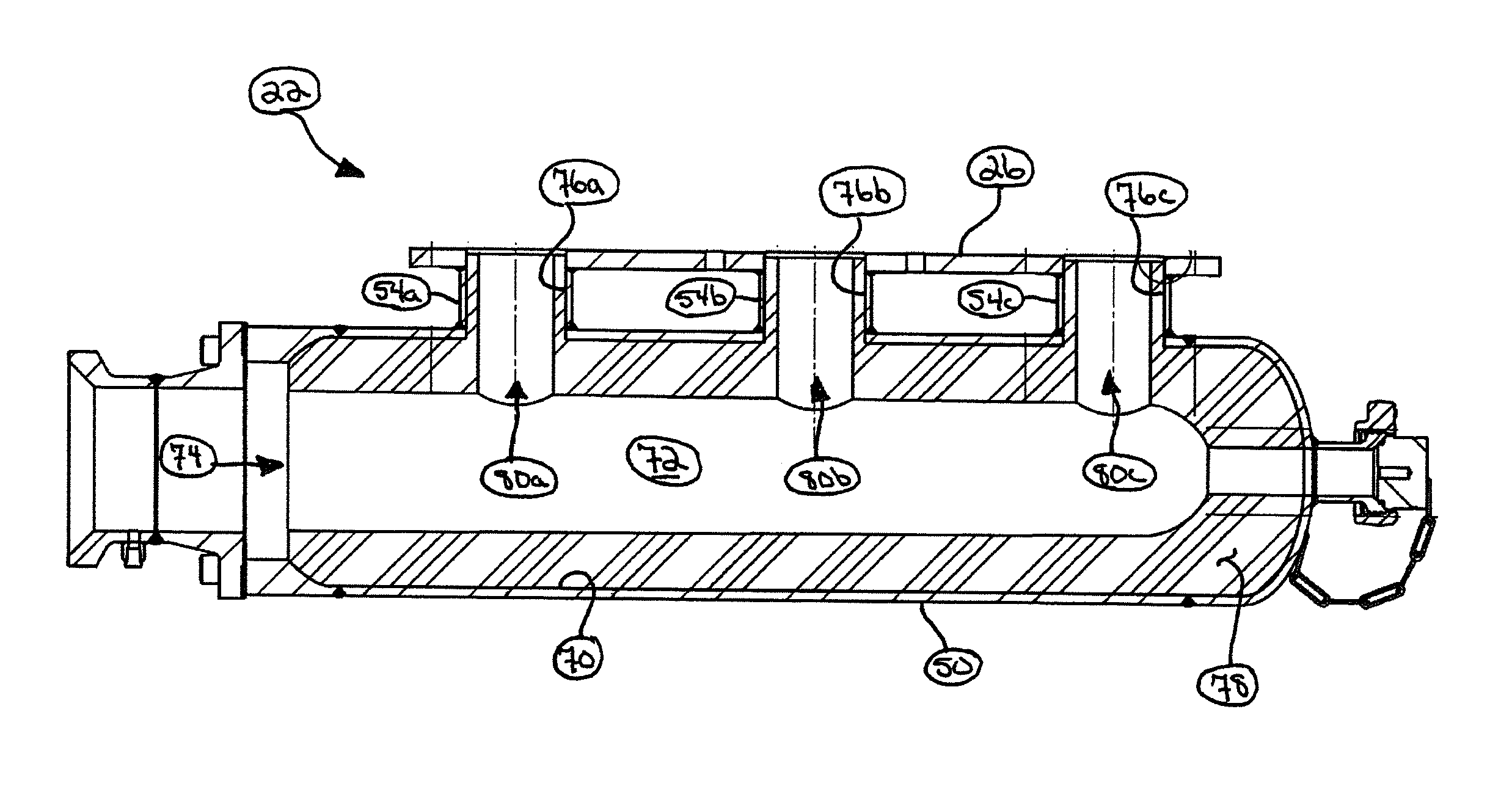 Fluid liner wear indicator for suction manifold of reciprocating pump assembly