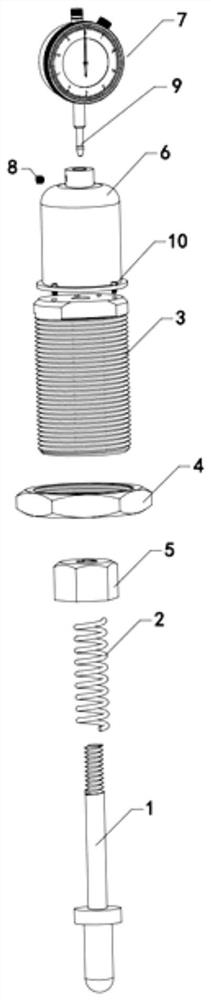 Floating pressing plate head with adjustable clamping force