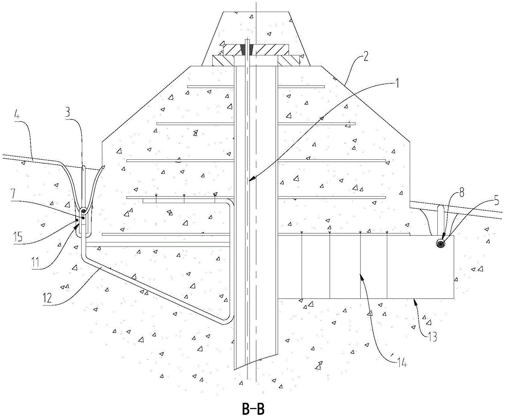 Anchor rope group and active protective net combined integrated bearing structure