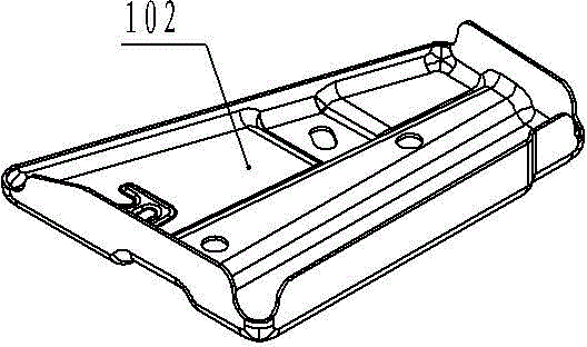 Left rear supporting plate and right rear supporting plate shape pressing die