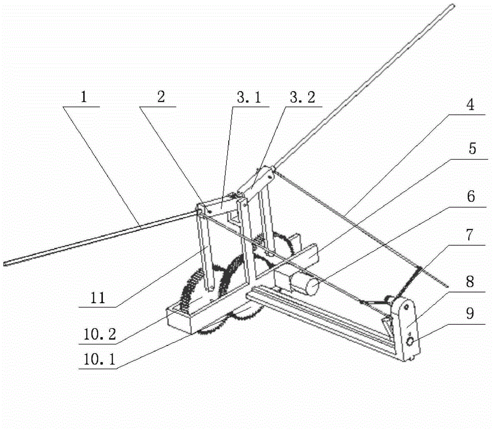 Flapping wing and turning device of micro aerial vehicle