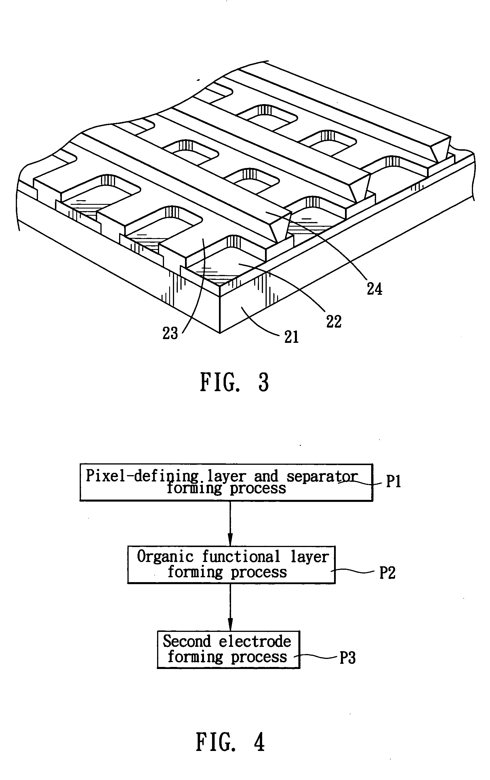 Organic electroluminescent panel and method for manufacturing the panel