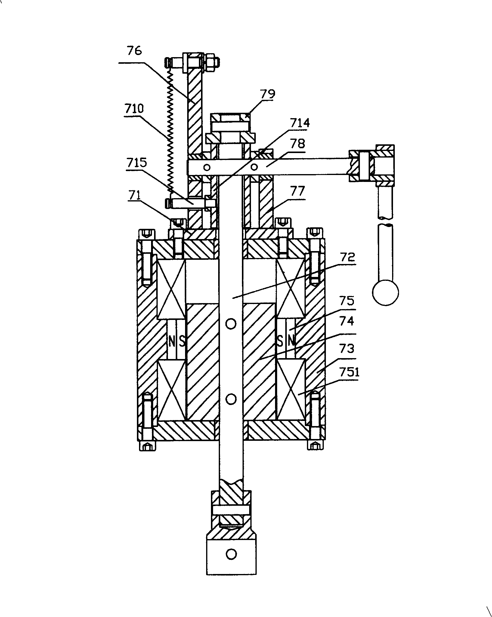 Extra-high-voltage breaker permanent-magnet locked hydraulic operating mechanism