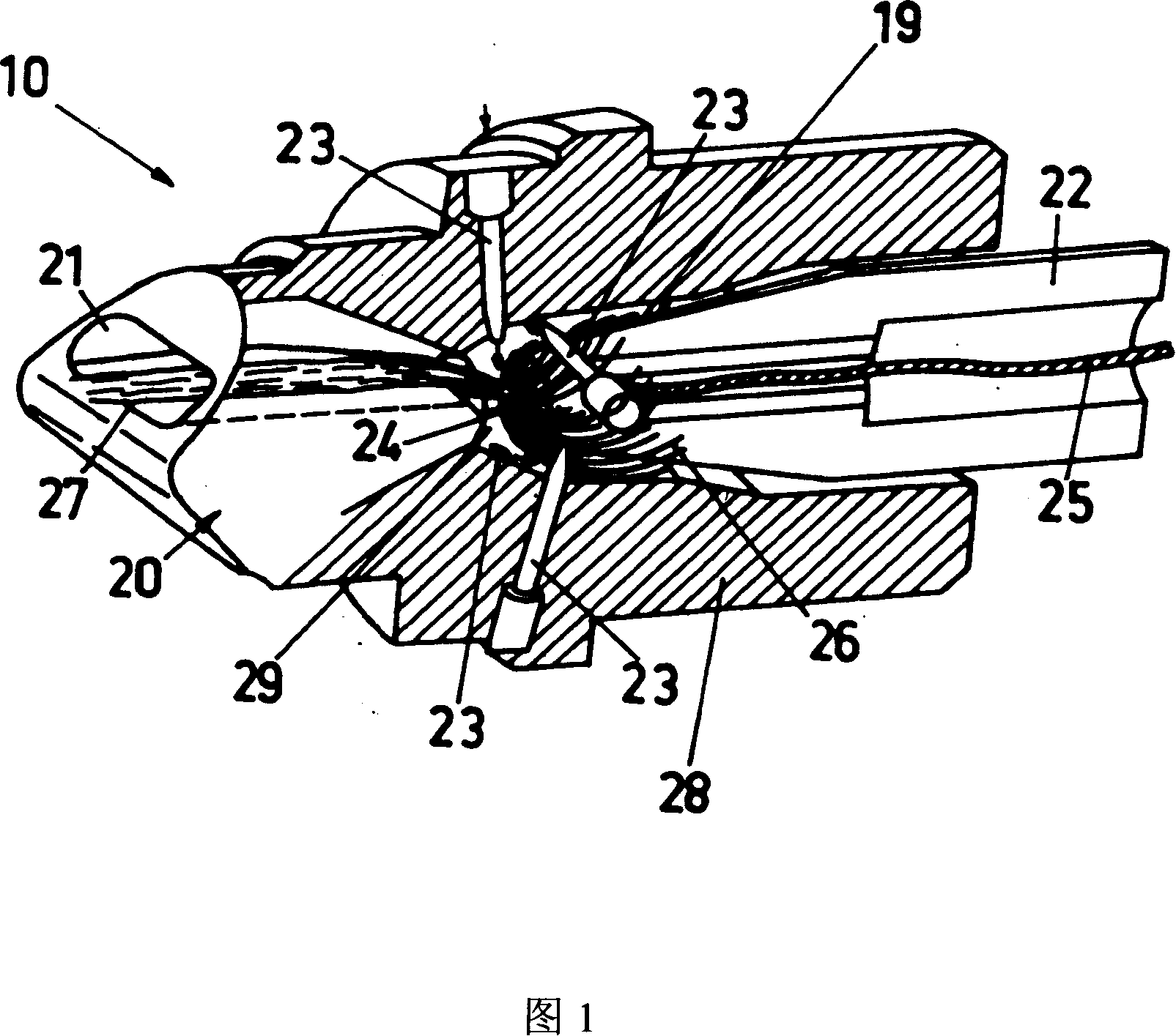 Air spinning machine with monitoring of the spinning process by means of sensors