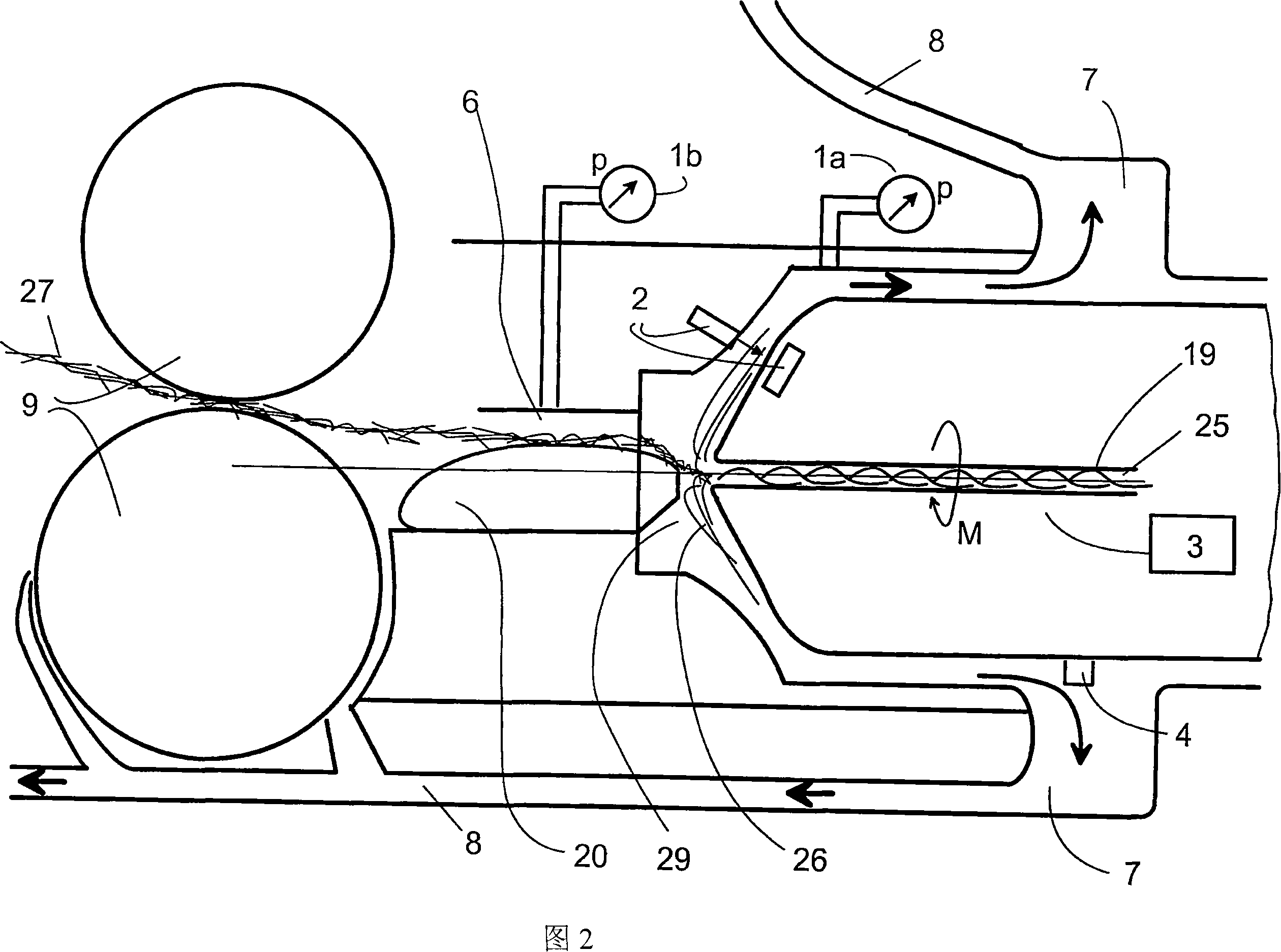 Air spinning machine with monitoring of the spinning process by means of sensors